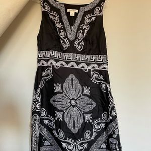 White House black market satin dress size 8